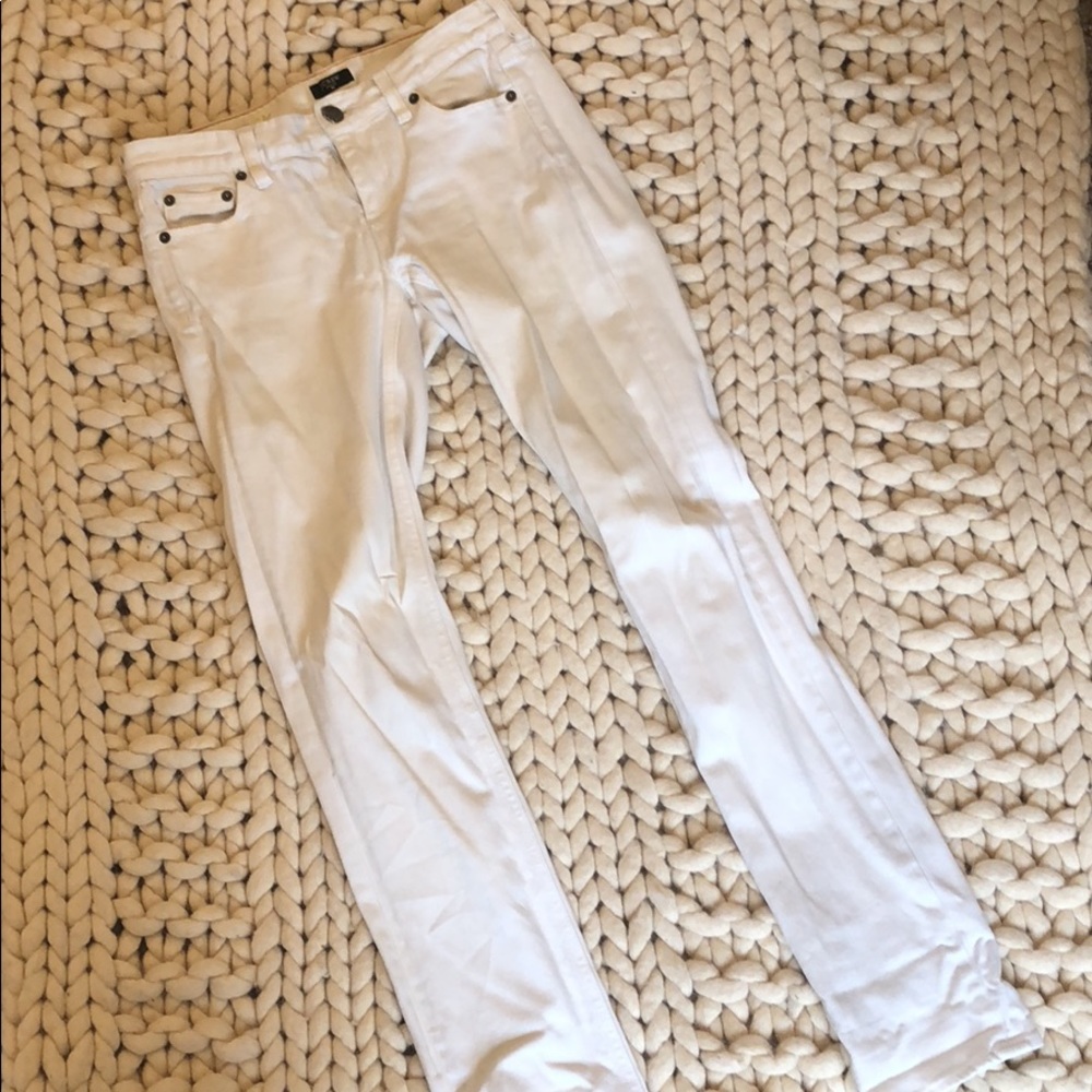 J. Crew Matchstick White Denim